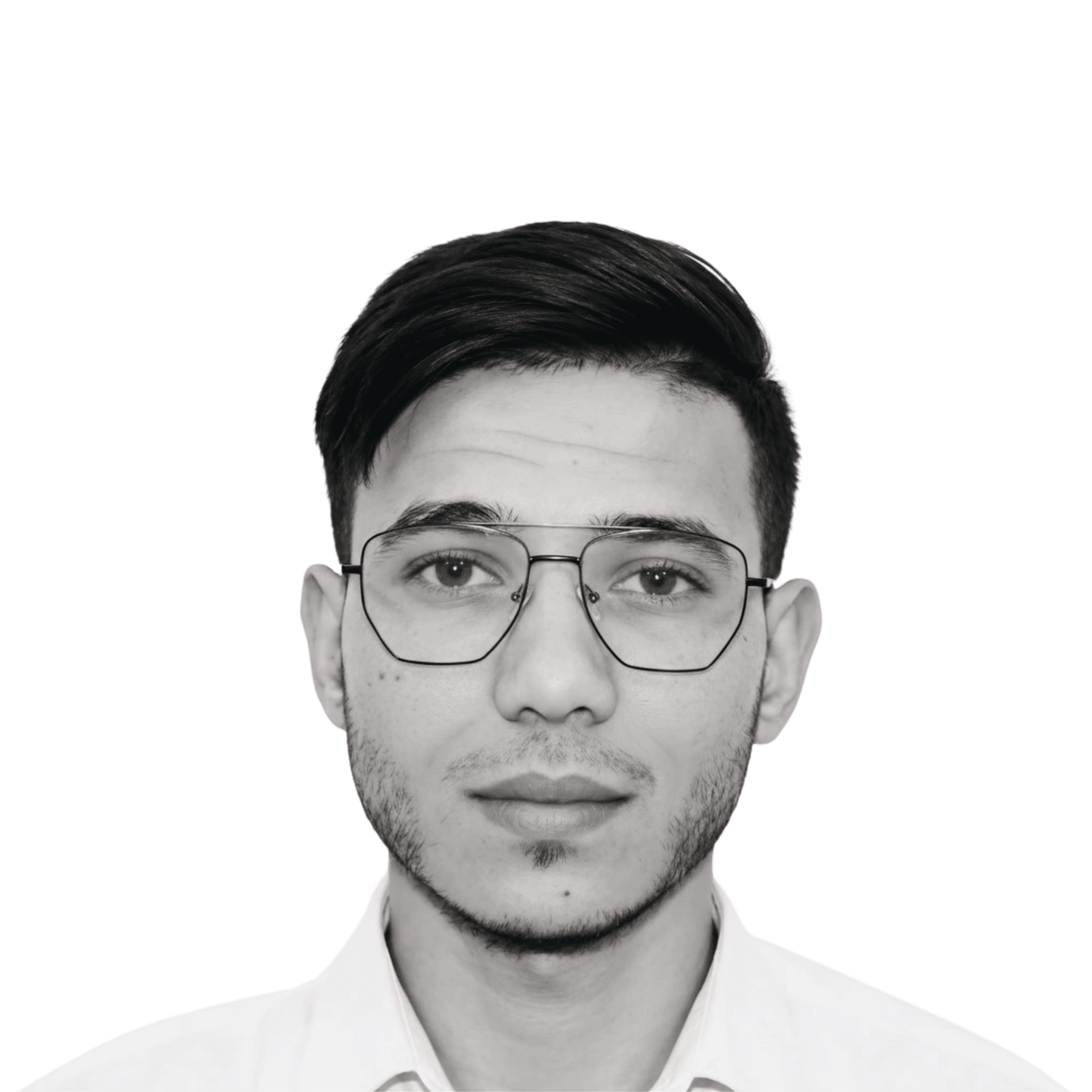 Black and white portrait